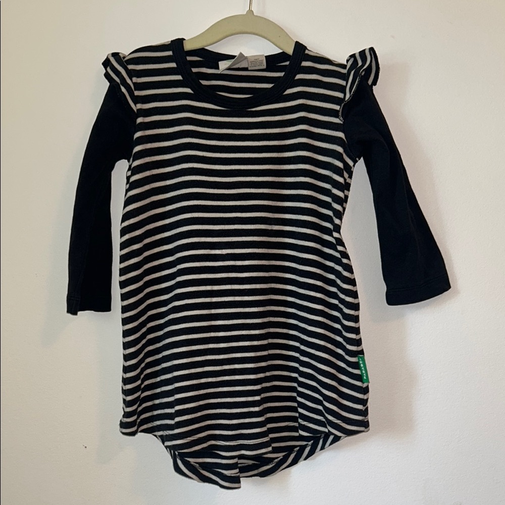 Striped Black and White Parade Organics Dress